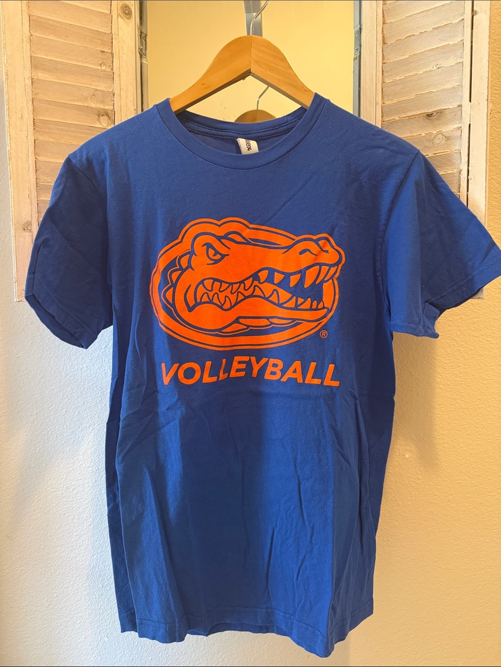 Blue Gators Volleyball T-Shirt with Orange Logo